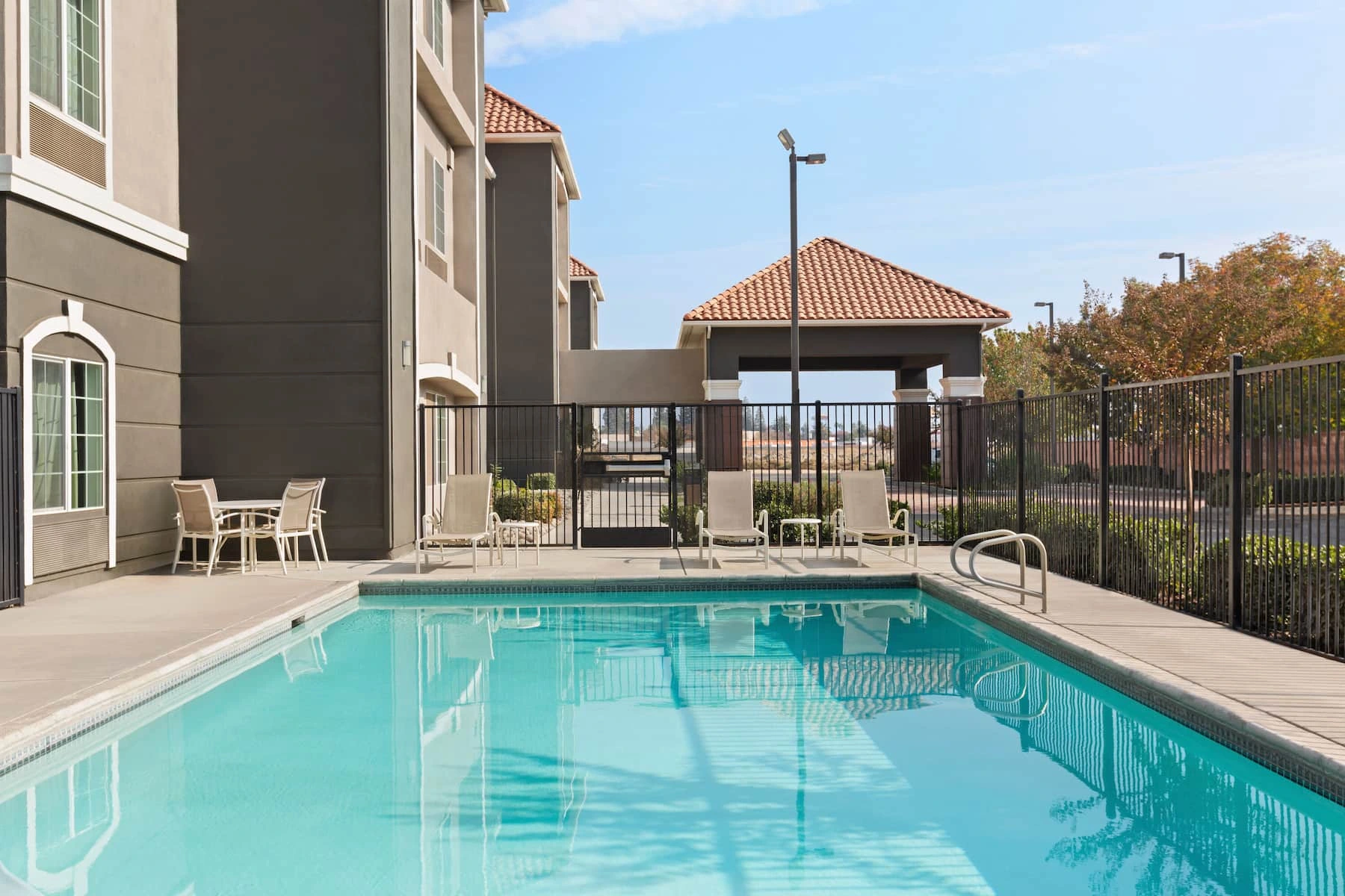 Family-friendly outdoor swimming pool at the hotel
